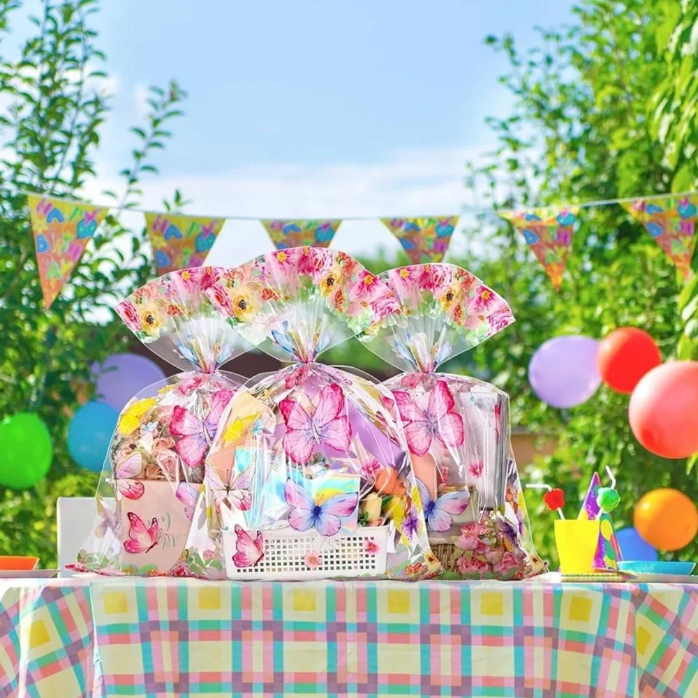 30 pcs of Floral Butterfly Party Favor Bags